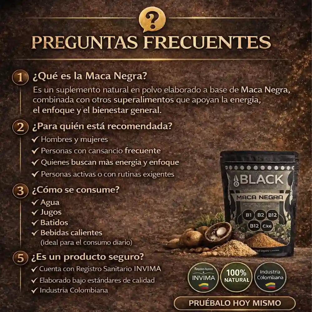 AO BLACK (MACA NEGRA)