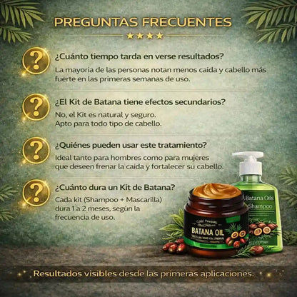 KIT Shampoo y Mascarilla de Aceite de Batana Crudo